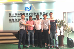 鈹銅簧片客戶來廠參觀--外國客戶